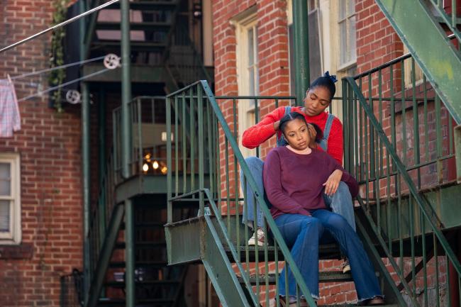 The Other Black Girl -- “I Know a Place” - Episode 103 -- Nella and Hazel try to start over, while Nella digs deeper into the mystery of Kendra Rae Phillips. Young Kendra (Cassi Maddox) and Young Diana (Shakirah DeMesier), shown. (Photo by: Wilford Harwood/Hulu)