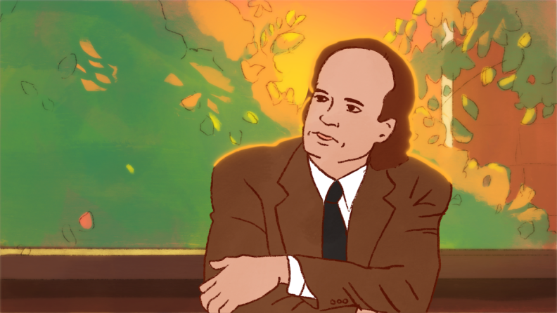 An animated frame of the character Frasier Crane from the Our Frasier Remake compilation film. 