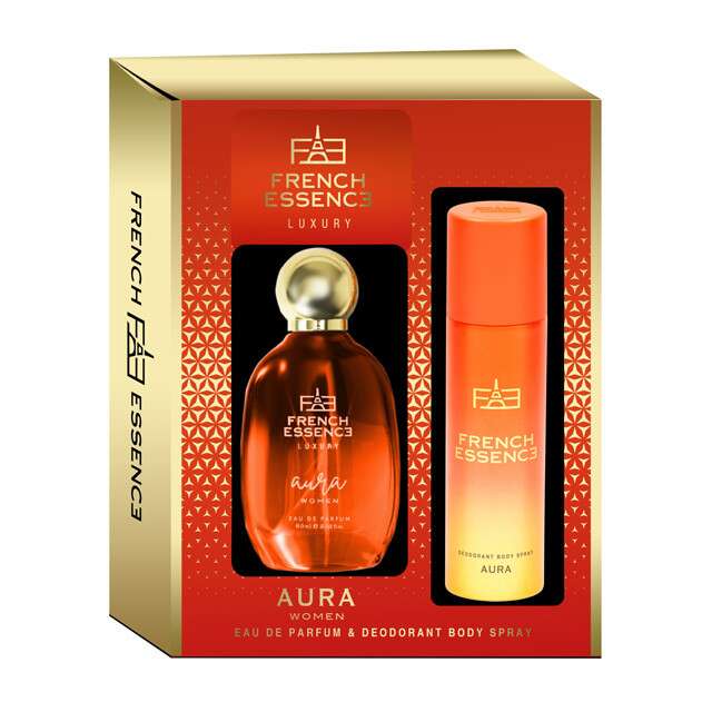 French Essence Luxury Aura Perfume & Deodorant Gift Set for Women