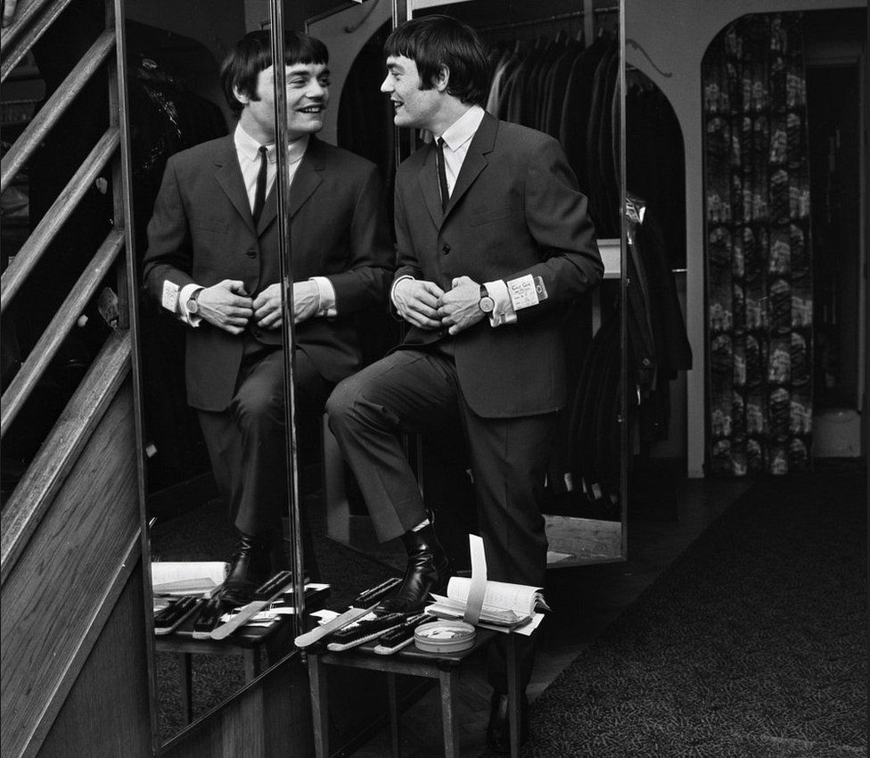 English drummer Jimmie Nicol at a Cecil Gee men's clothing store on Charing Cross Road in London on 23 June 1964