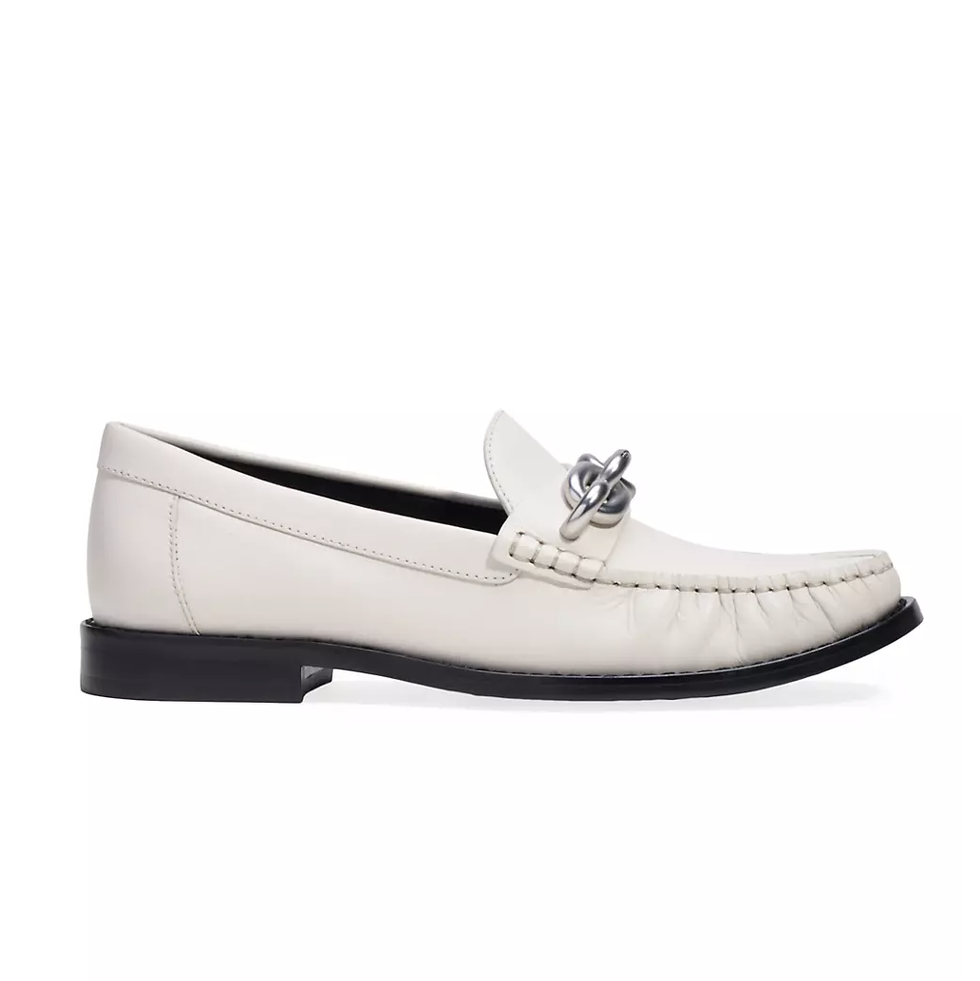 Jess Leather Chain Loafers