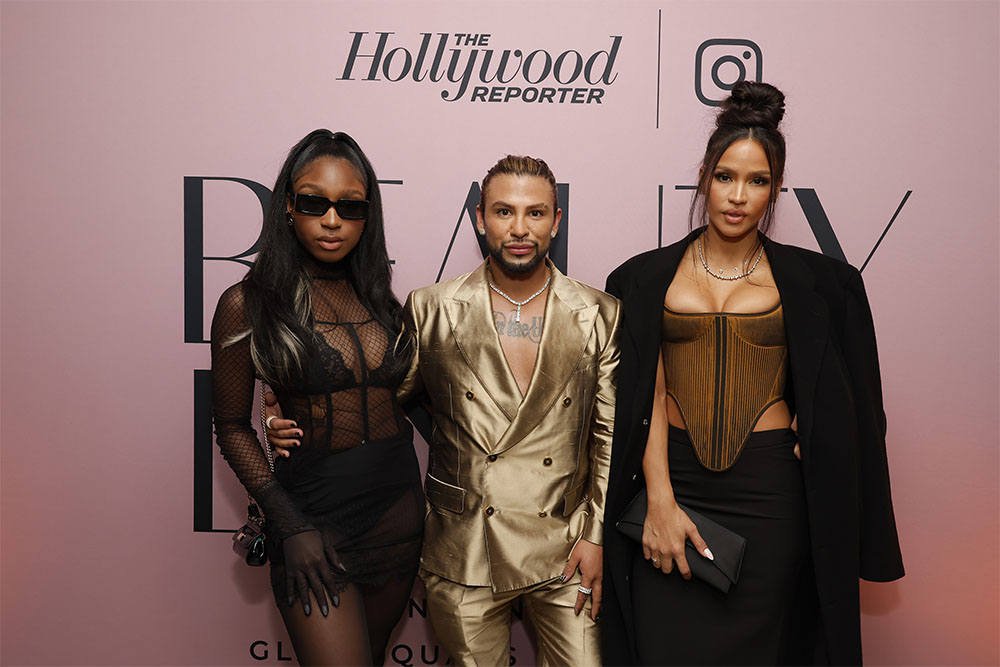 Normani, Rokael Lizama and Cassie attend The Hollywood Reporter Beauty Dinner Presented by Instagram, Sponsored by Upneeq, Honoring the Top Glam Squads in Hollywood at Holloway House on October 25, 2023 in West Hollywood, California.