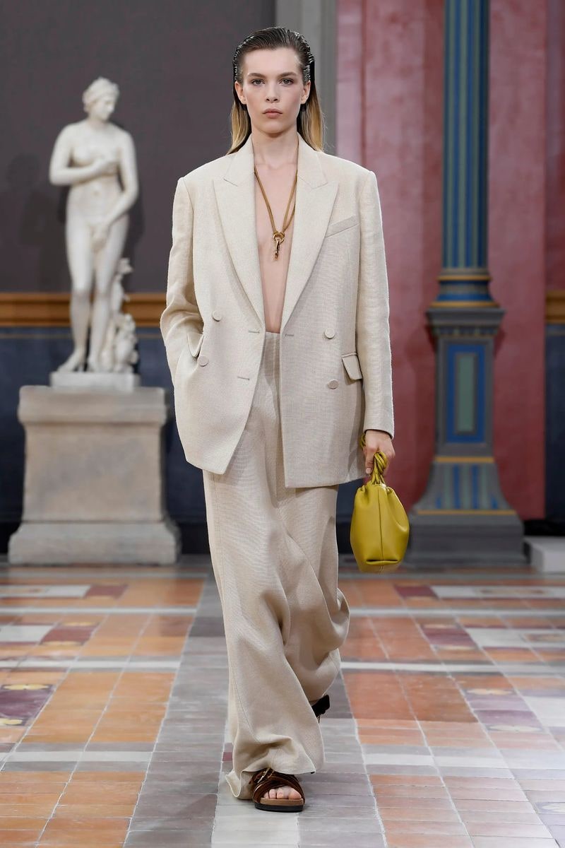 Freya Nutter walking for Valentino.