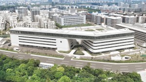 The soon-to-be-revealed Icicle industrial park on the outskirts of Shanghai.