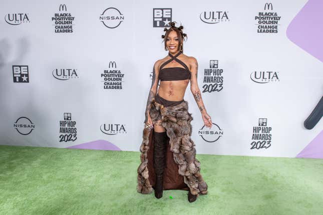 Image for article titled The Most WTF Fashion Moments From The 2023 BET Hip Hop Awards