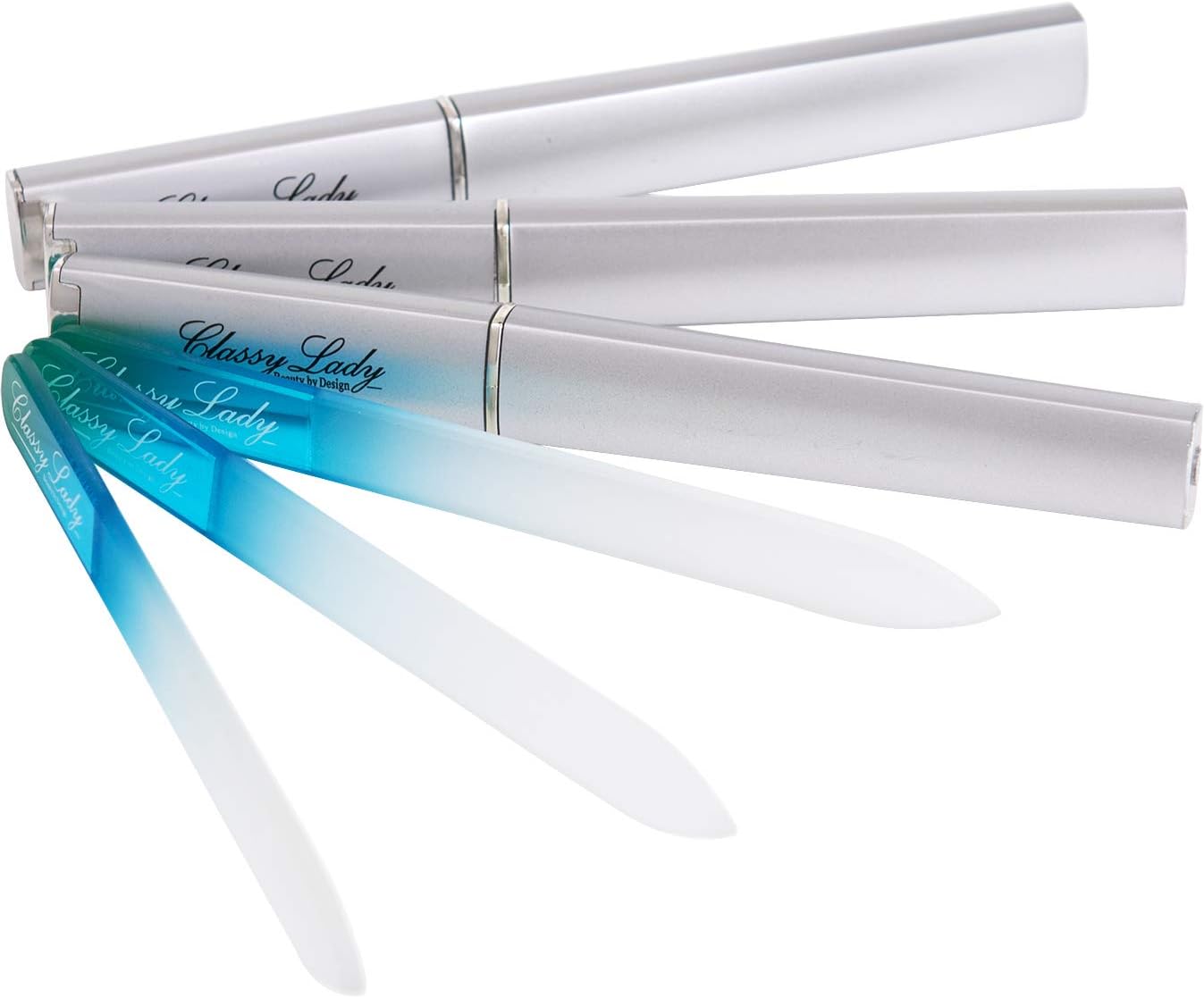 ClassyLady Beauty Glass Nail File Blue Pack.