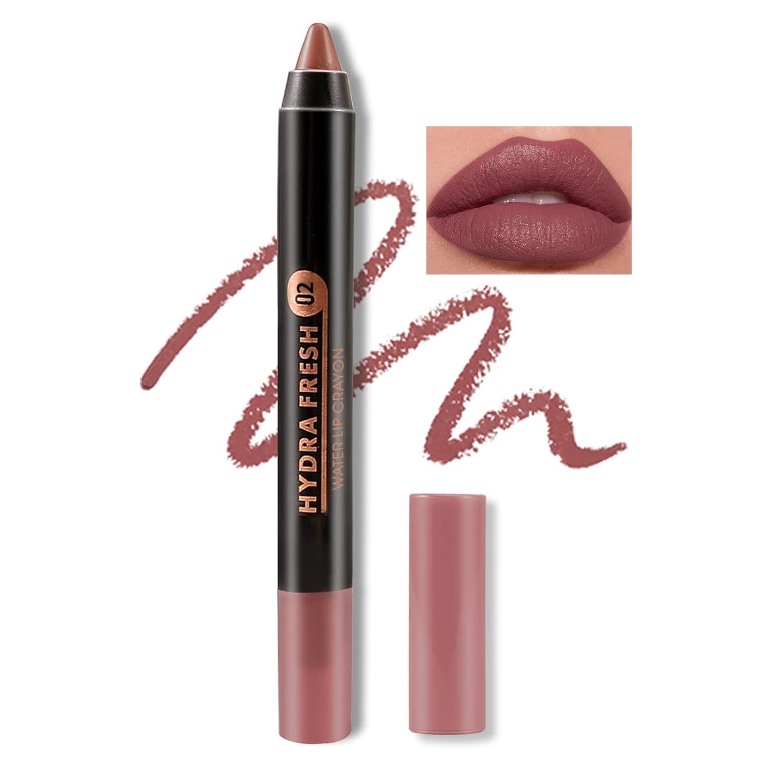 Boobeen Matte Lip Crayon Lipstick #02