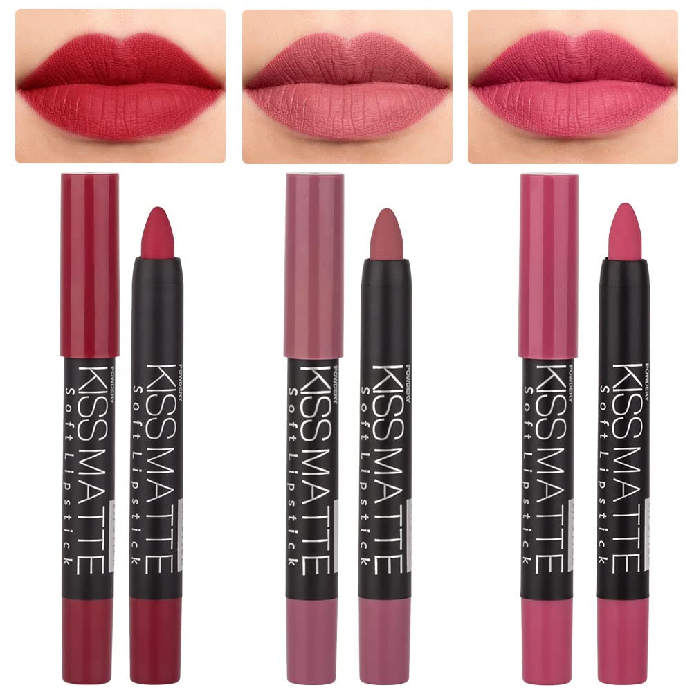 evpct Matte Lipstick & Liner Set (3pcs)