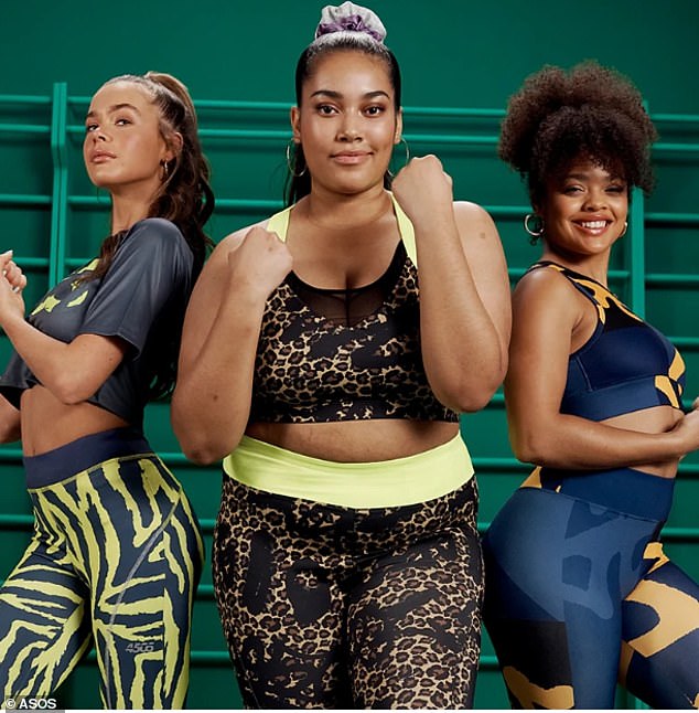 The ASOS Curve range caters for sizes 16-30 and extends to activewear