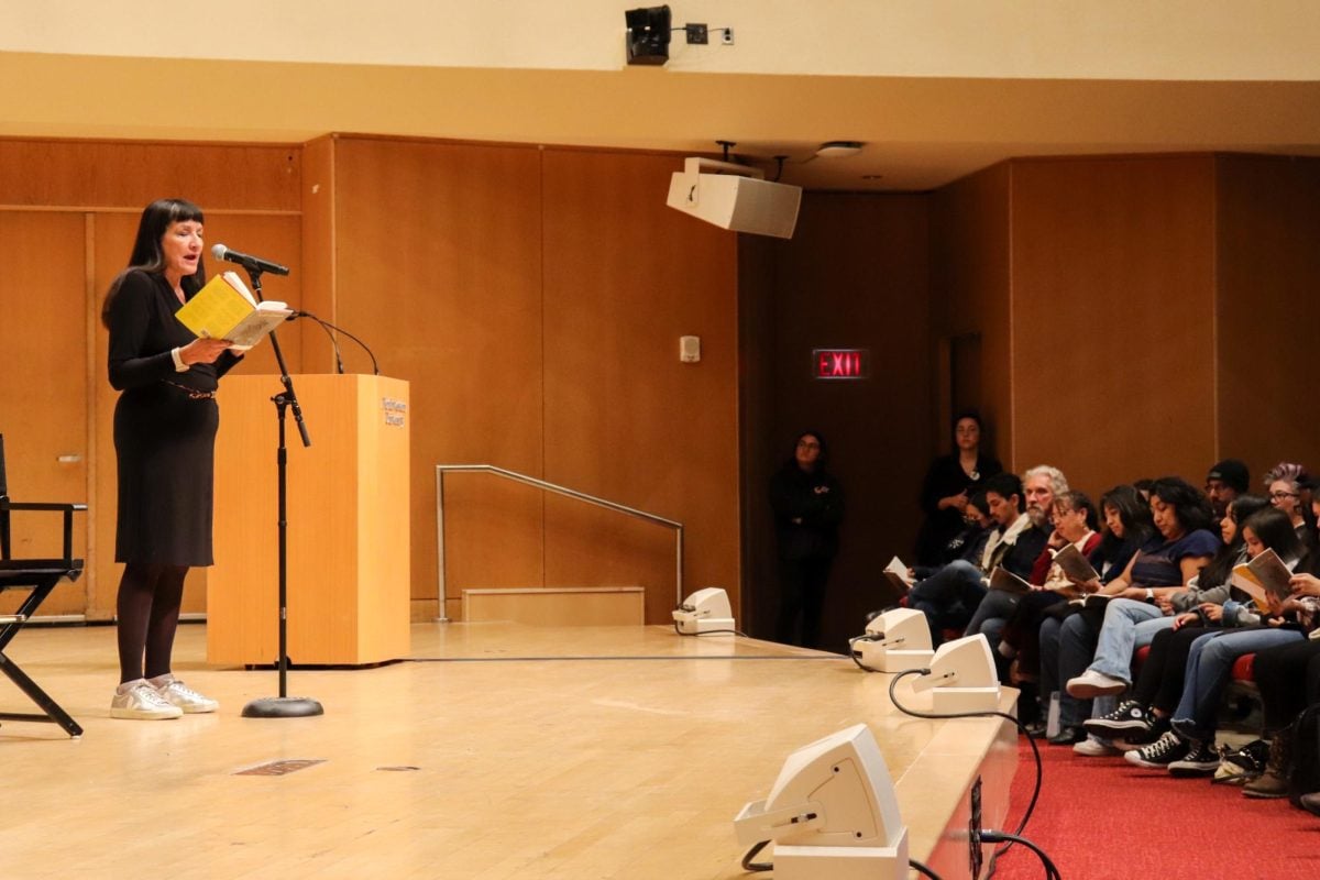 Writer+Sandra+Cisneros+reads+her+latest+poems+for+an+audience+of+about+300+at+her+speaker+event+with+the+Chicago+Humanities+Festival+and+NU.