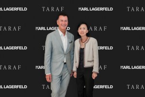 Pier Paolo Righi of Karl Lagerfeld and Low Ping of Taraf and Yas Holding.