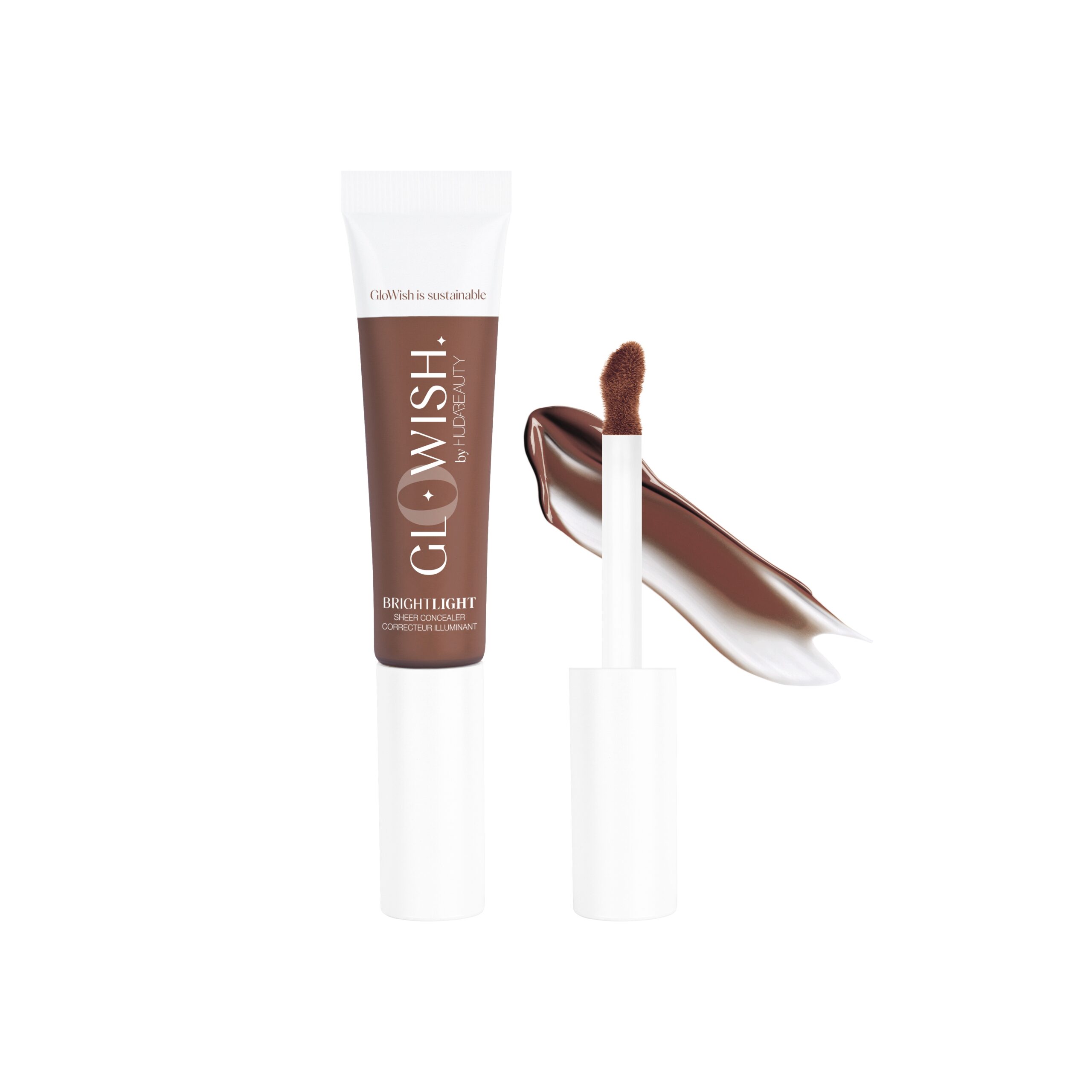 Huda Beauty's Glowish undereye concealer.