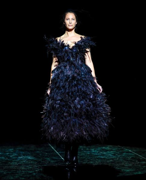 Image: Christy Turlington in 2019, Marc Jacobs Runway. 