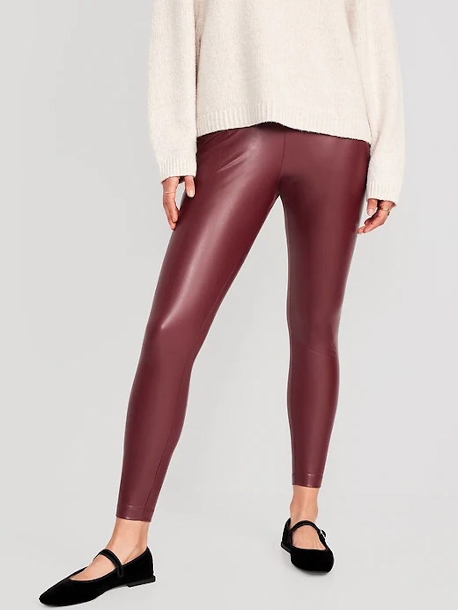 Old Navy High-Waisted Faux-Leather Leggings for Women