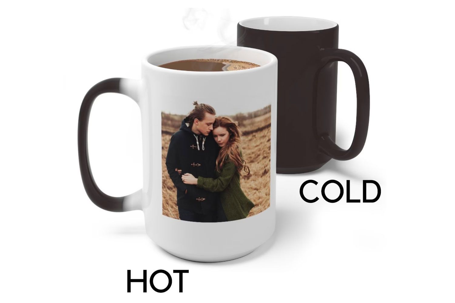 Etsy KandVPrints Color Change Custom Photo Mug