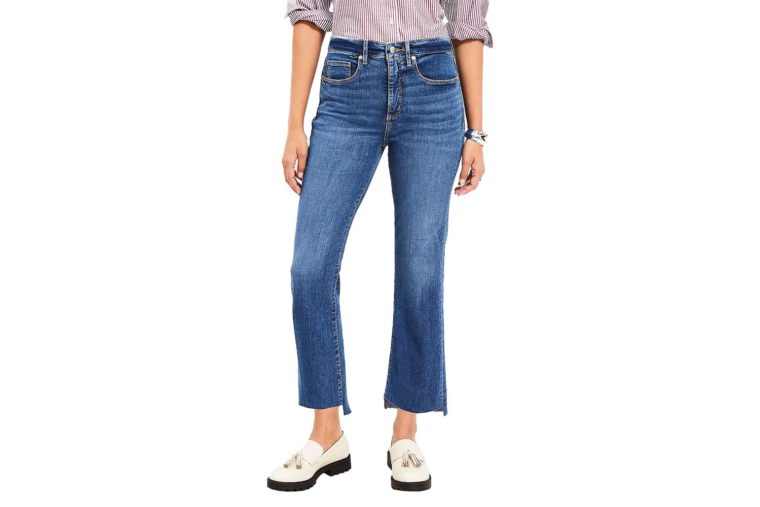 Loft High Rise Kick Crop Jeans