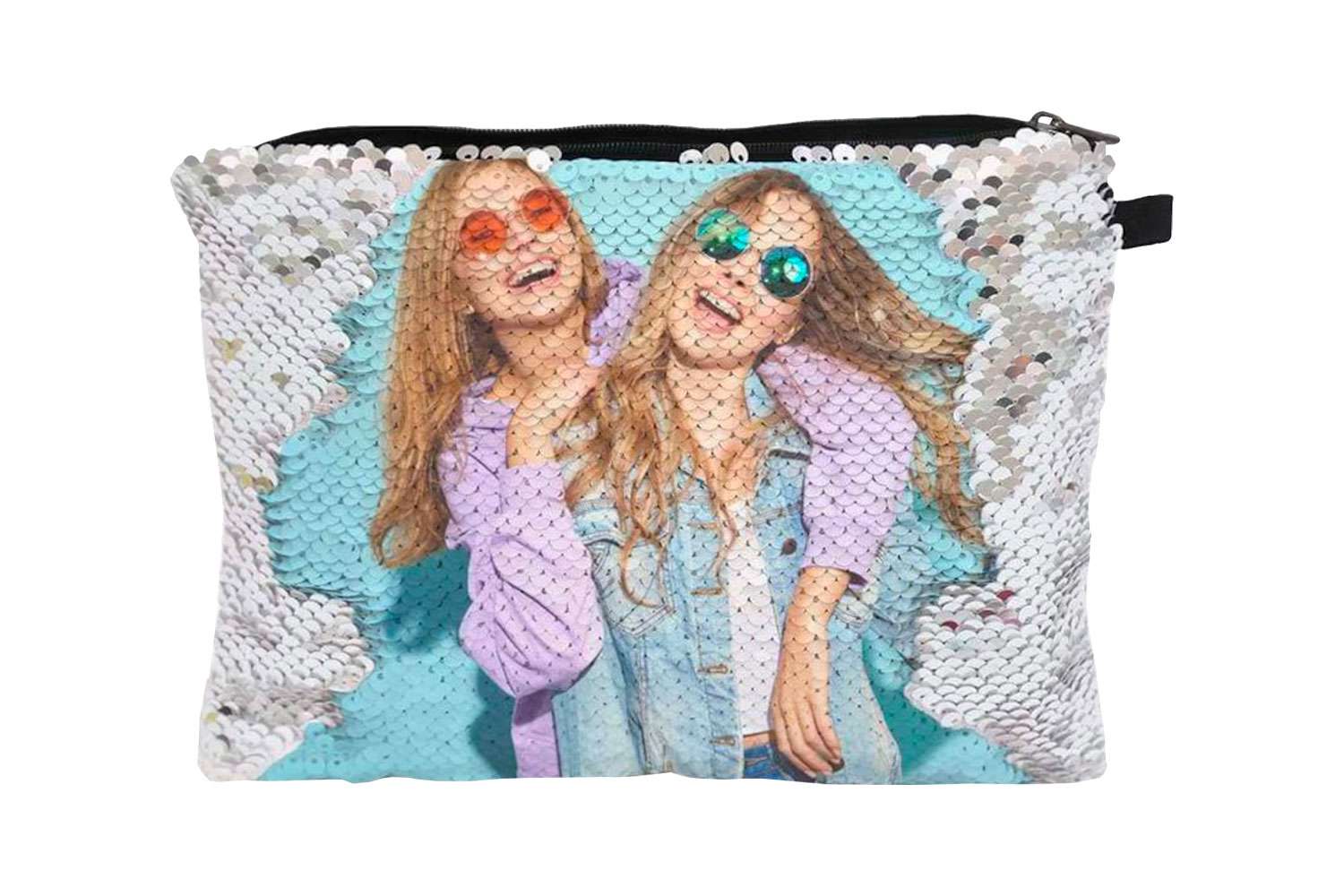 Etsy PersonalizeWithStyle Personalized Sequin Makeup Bag