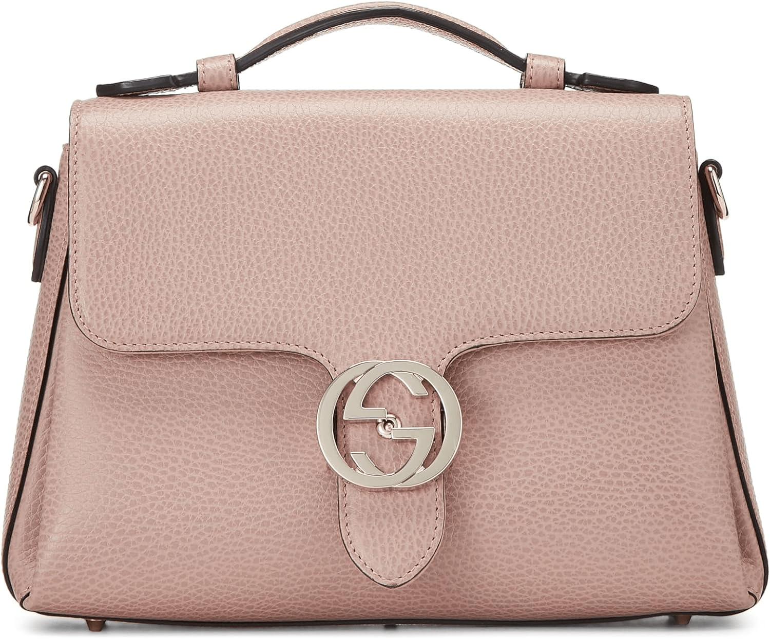 Pre-Lvoed Gucci Pink Leather GG Shoulder Bag