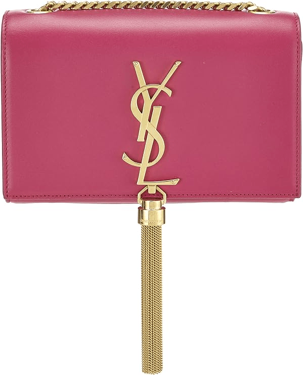 Pre-Loved YSL Pink Grained Calfskin Kate Tassel Bag