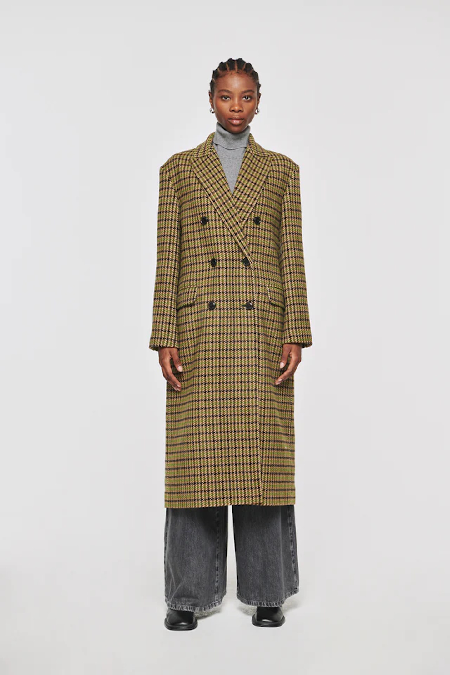 aligne checked coat