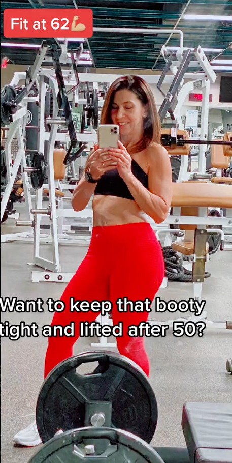 Maria, a fitness influencer, shared how she keeps her glutes tight and lifted after 50