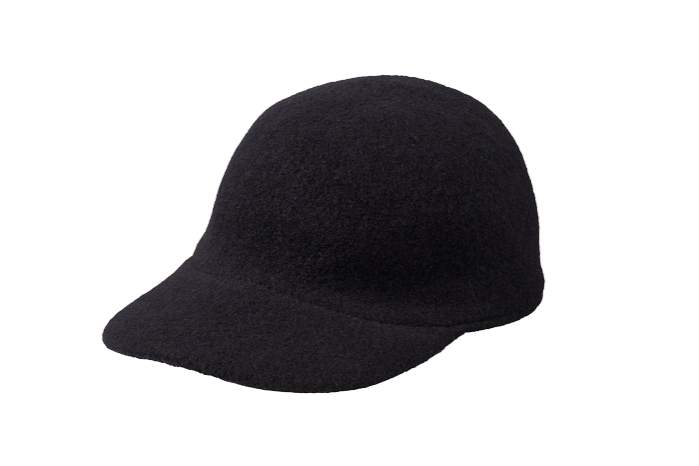 A plain black baseball cap