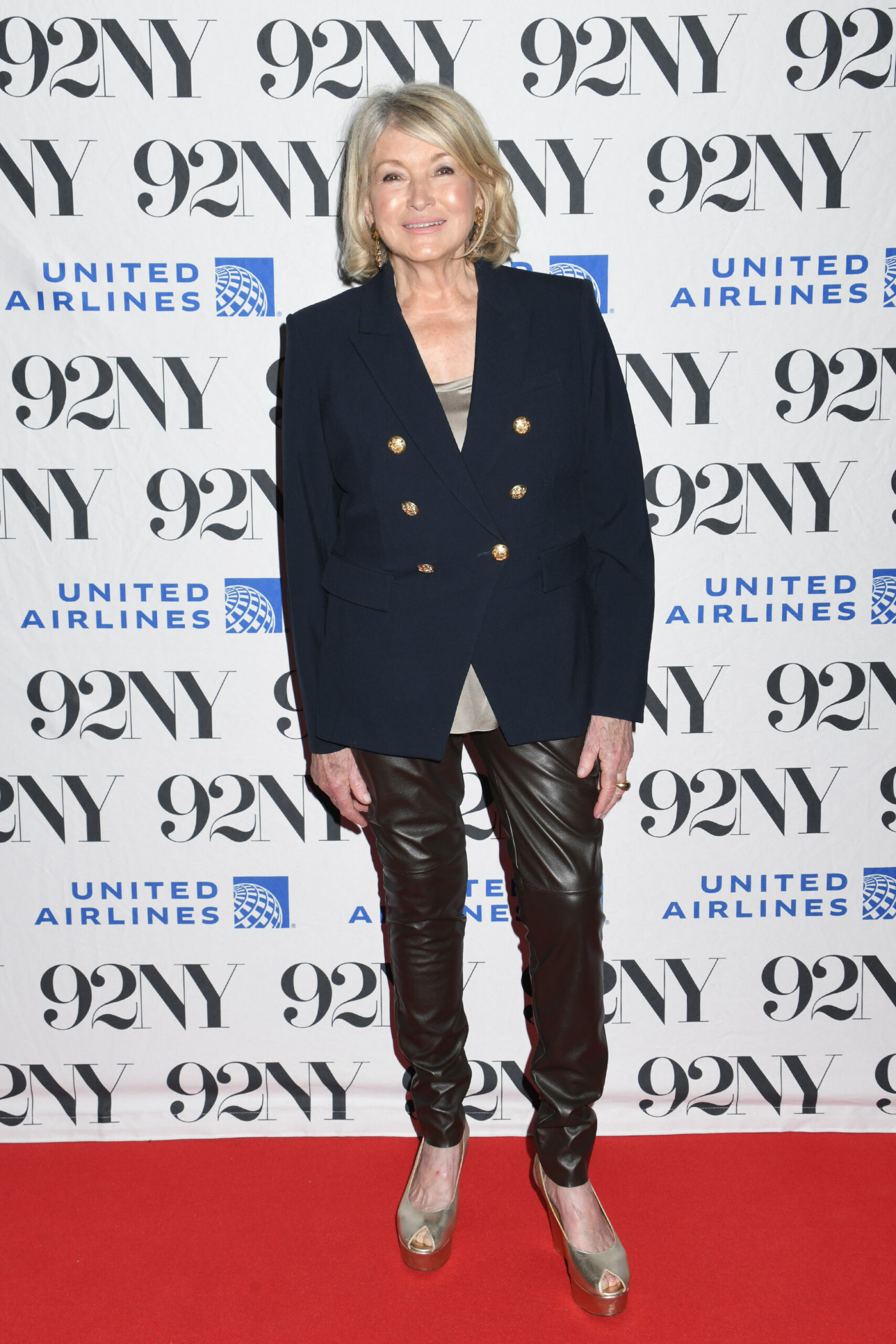 Martha Stewart posed on the red carpet for The 92nd Street Y event