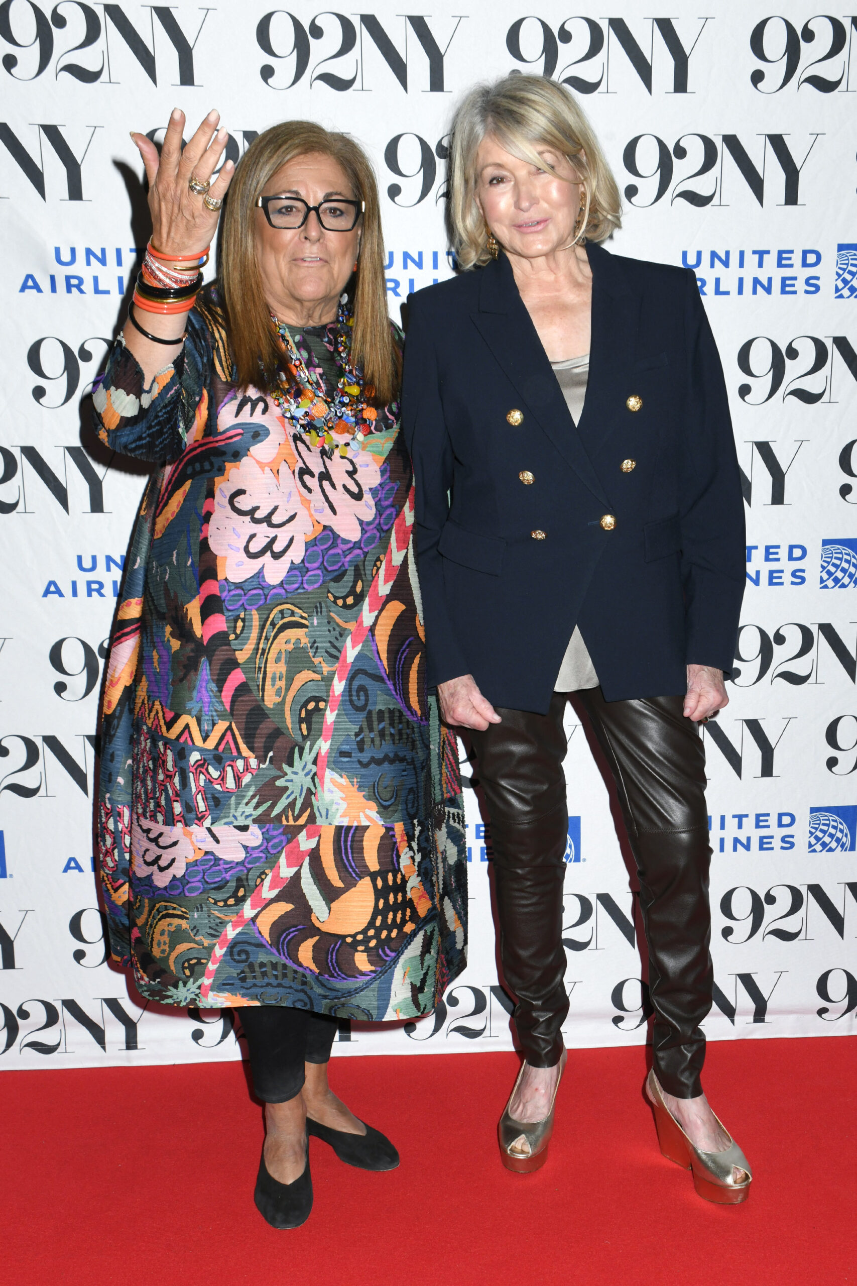 Martha posed with Fern on the red carpet