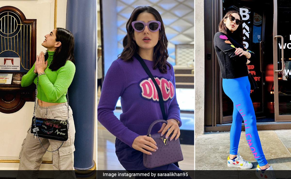 Rainbows In London Were Rare Until Sara Ali Khan In Her Vibrant Outfits And Handbags Arrived