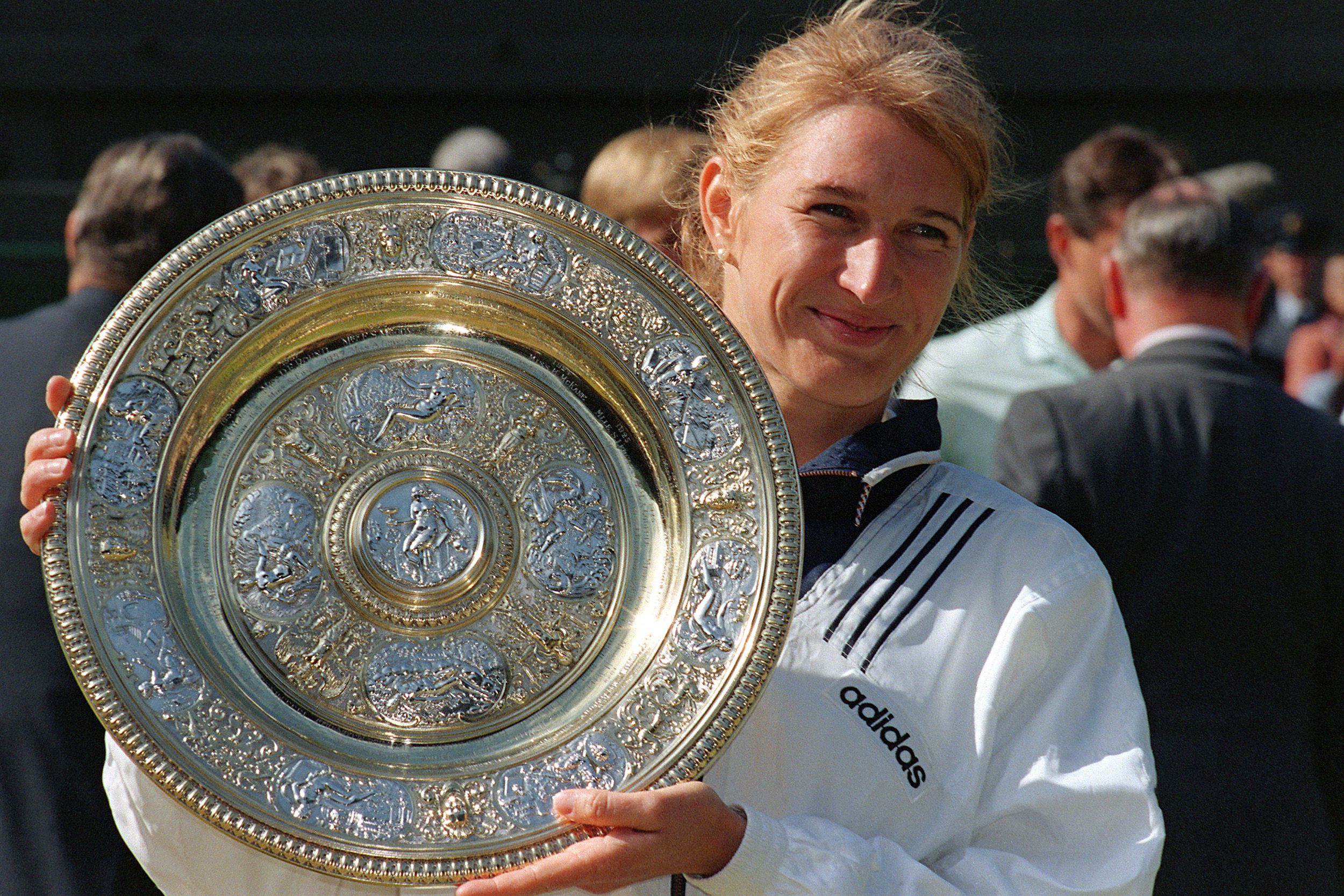 The German won seven singles titles at the All England Club