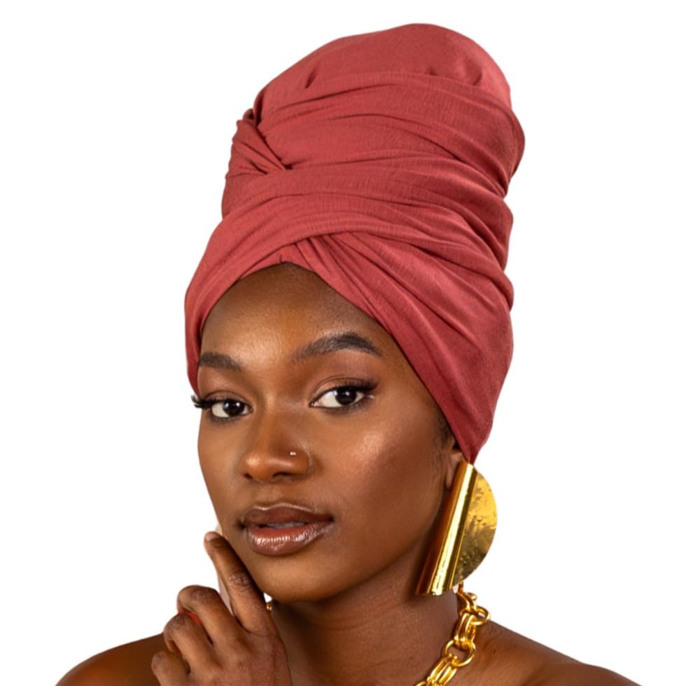 Turban with Premium Satin Lining and Infinity Loop