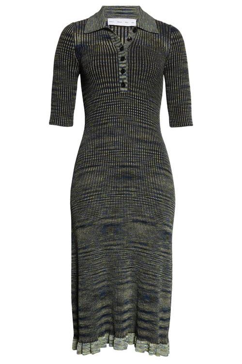 Rib Polo Sweater Dress