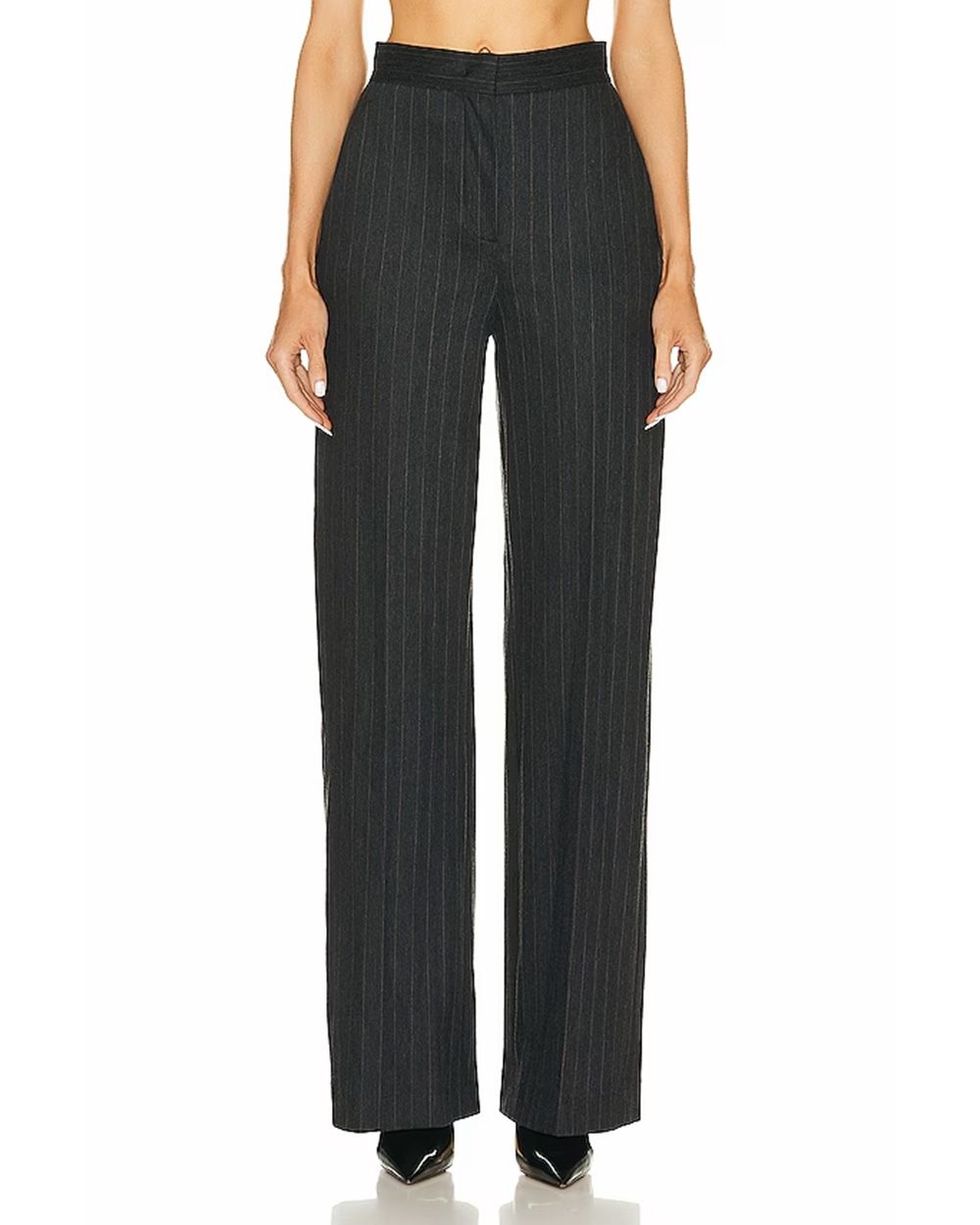 Pinstripe Wide Pants