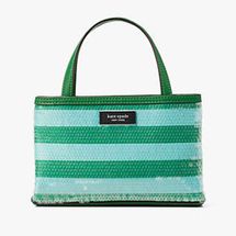 Kate Spade Sam Icon Seaside Stripe Sequin Mini Tote