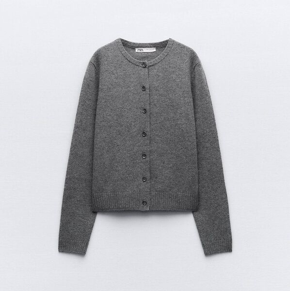 100% wool knit cardigan, Zara, €49.95