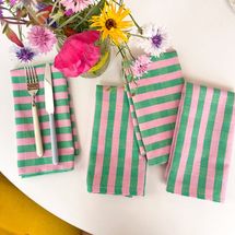 Archive New York Flora Stripe Napkins