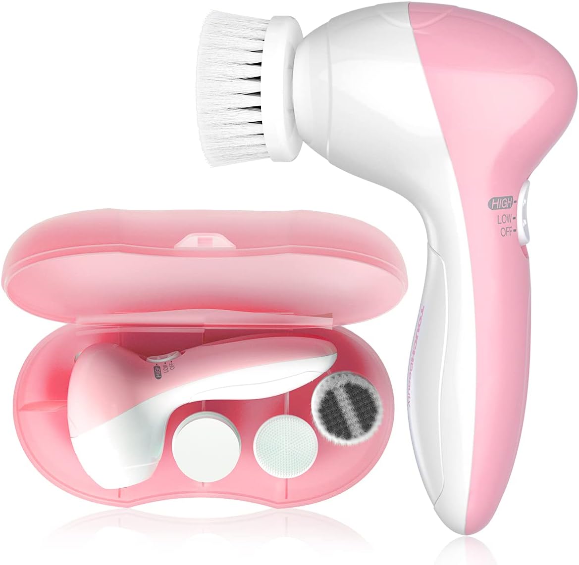 TOUCHBeauty Facial Cleansing Brush Set Pink