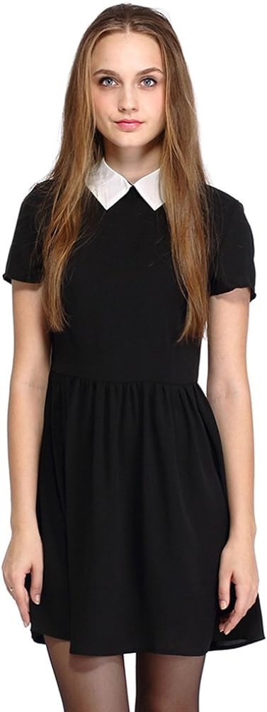 Sunfaynis Women's Peter Pan Collar Dress