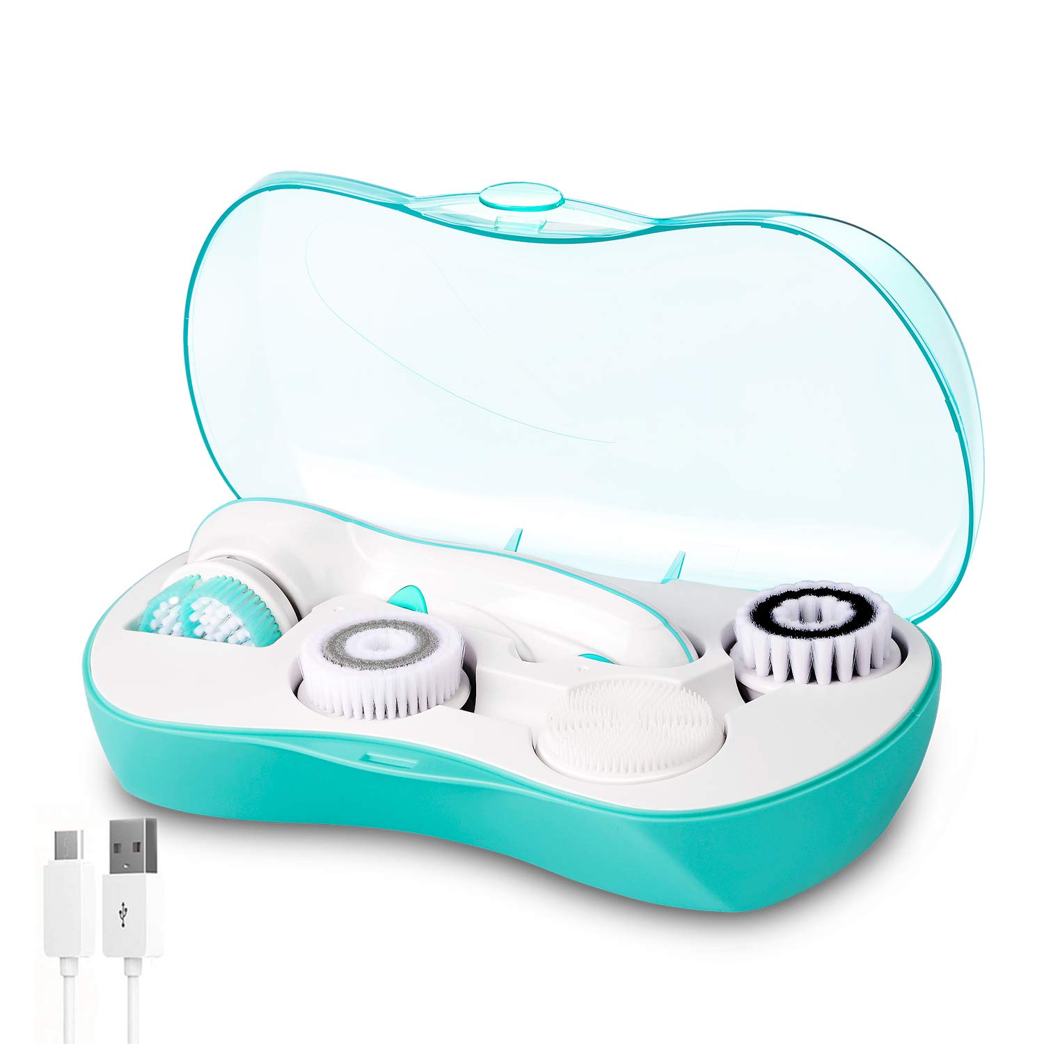 CNAIER Rechargeable Facial Cleansing Spin Brush Set.