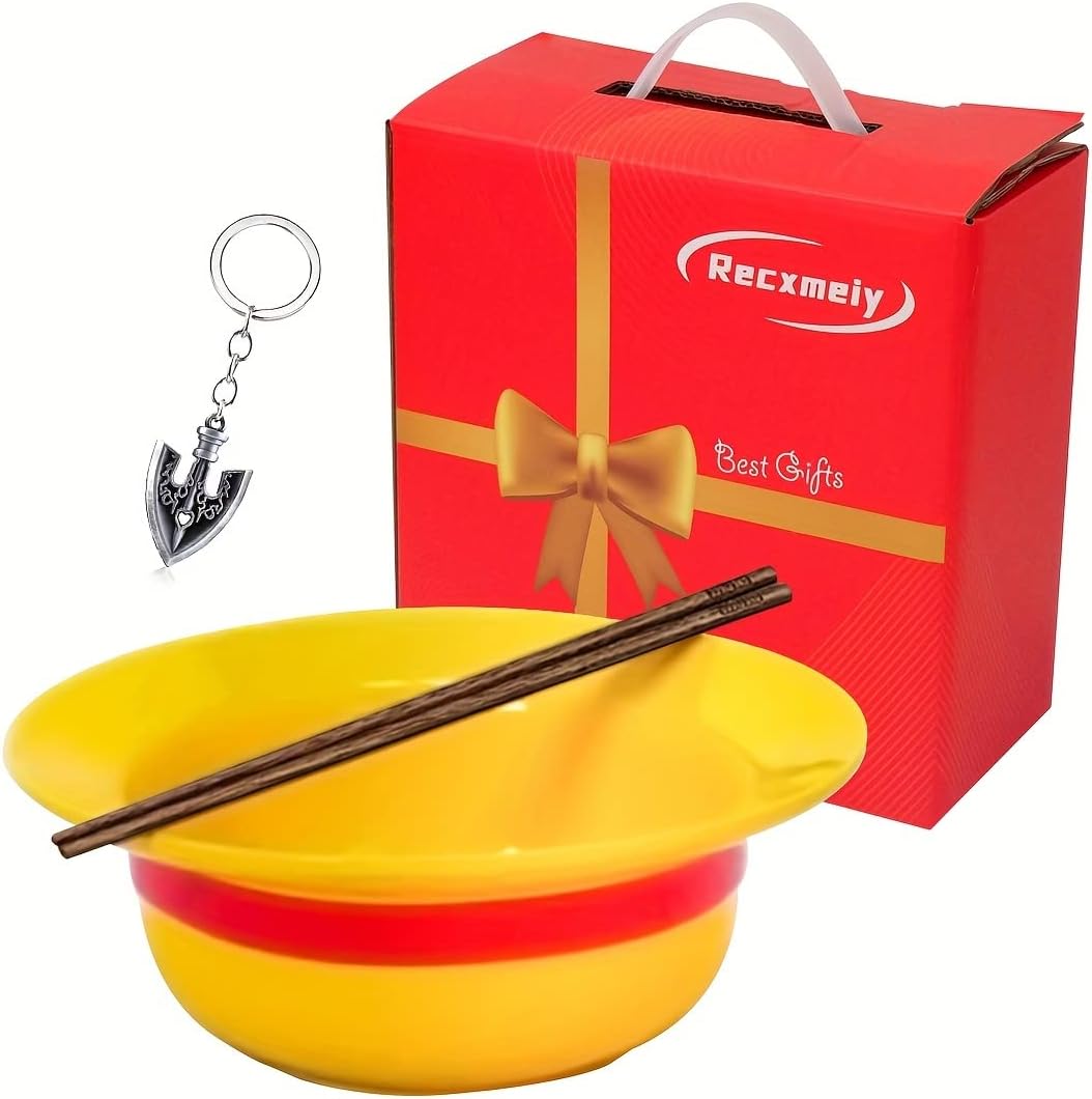 Recxmeiy Ramen Bowl Set with Chopsticks