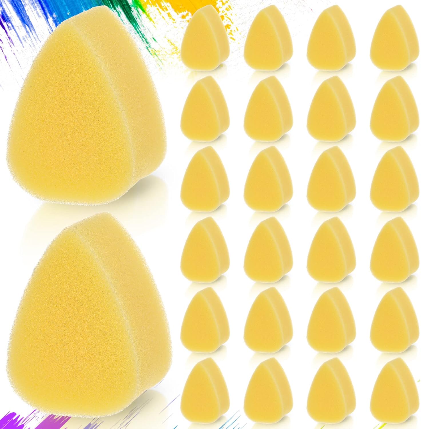 Yinkin Face Paint Sponges Yellow Oval