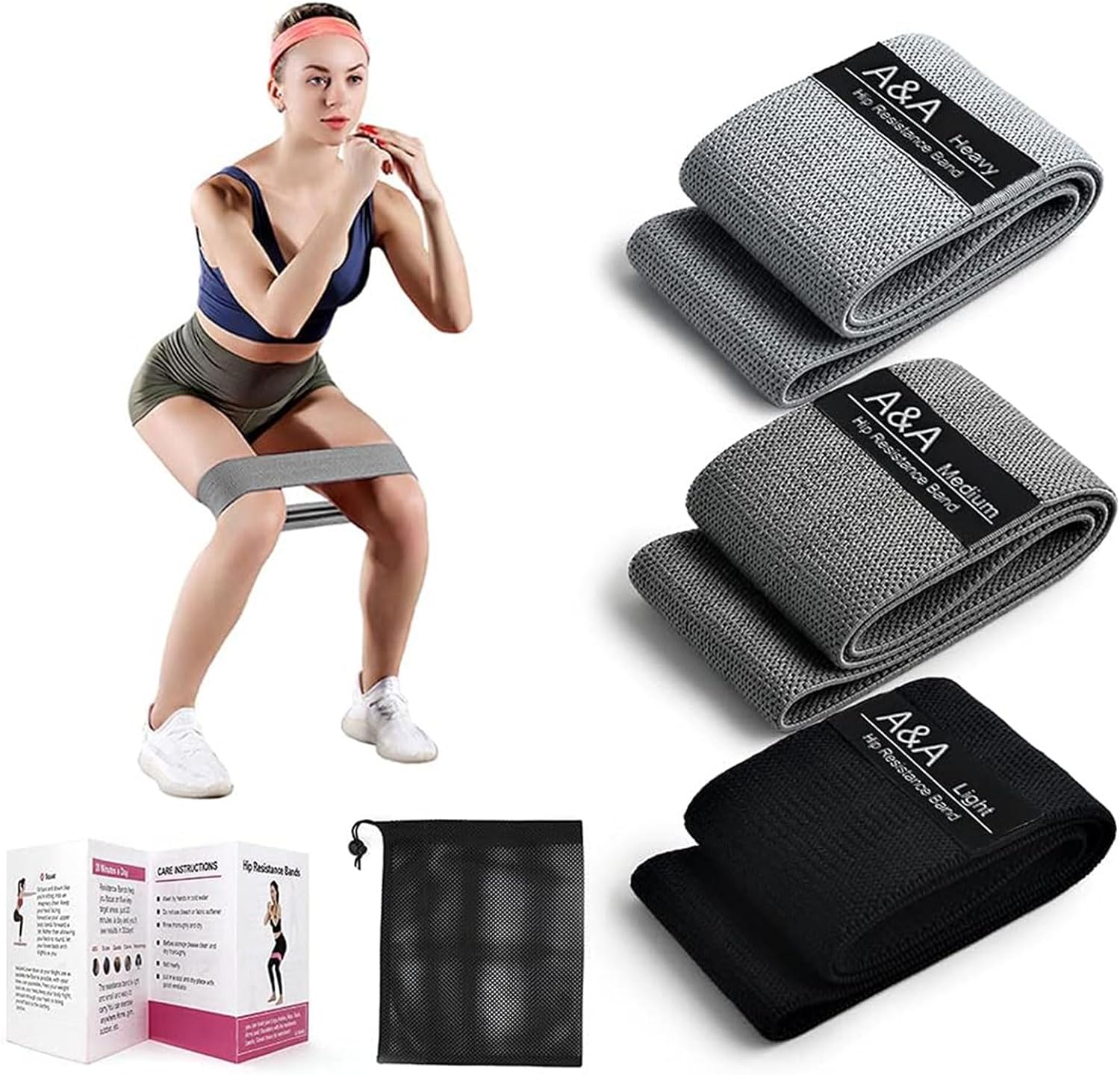 JAKO Hip Resistance Bands for Legs and Glutes