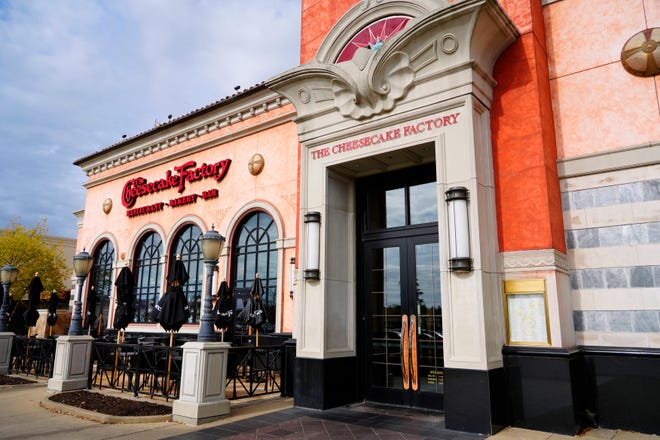 The Cheesecake Factory has access from the parking lot and inside Kenwood Towne Centre, Wednesday, Oct. 26, 2023. It opened in the mall in 2004.