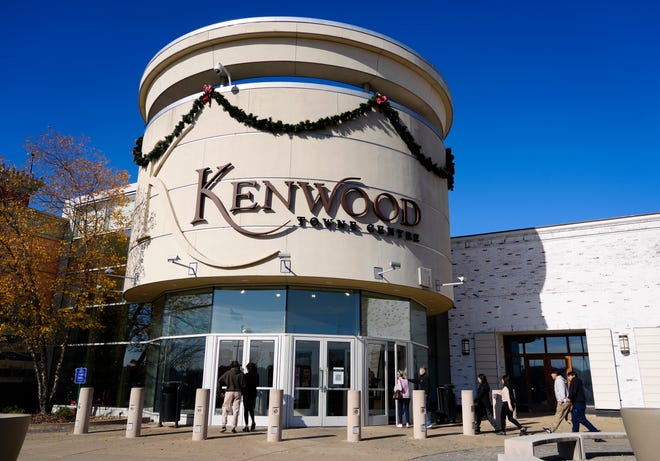 Kenwood Towne Centre is decorated for the holidays, Friday, Nov, 10, 2023. The front of the mall faces Montgomery Rd.