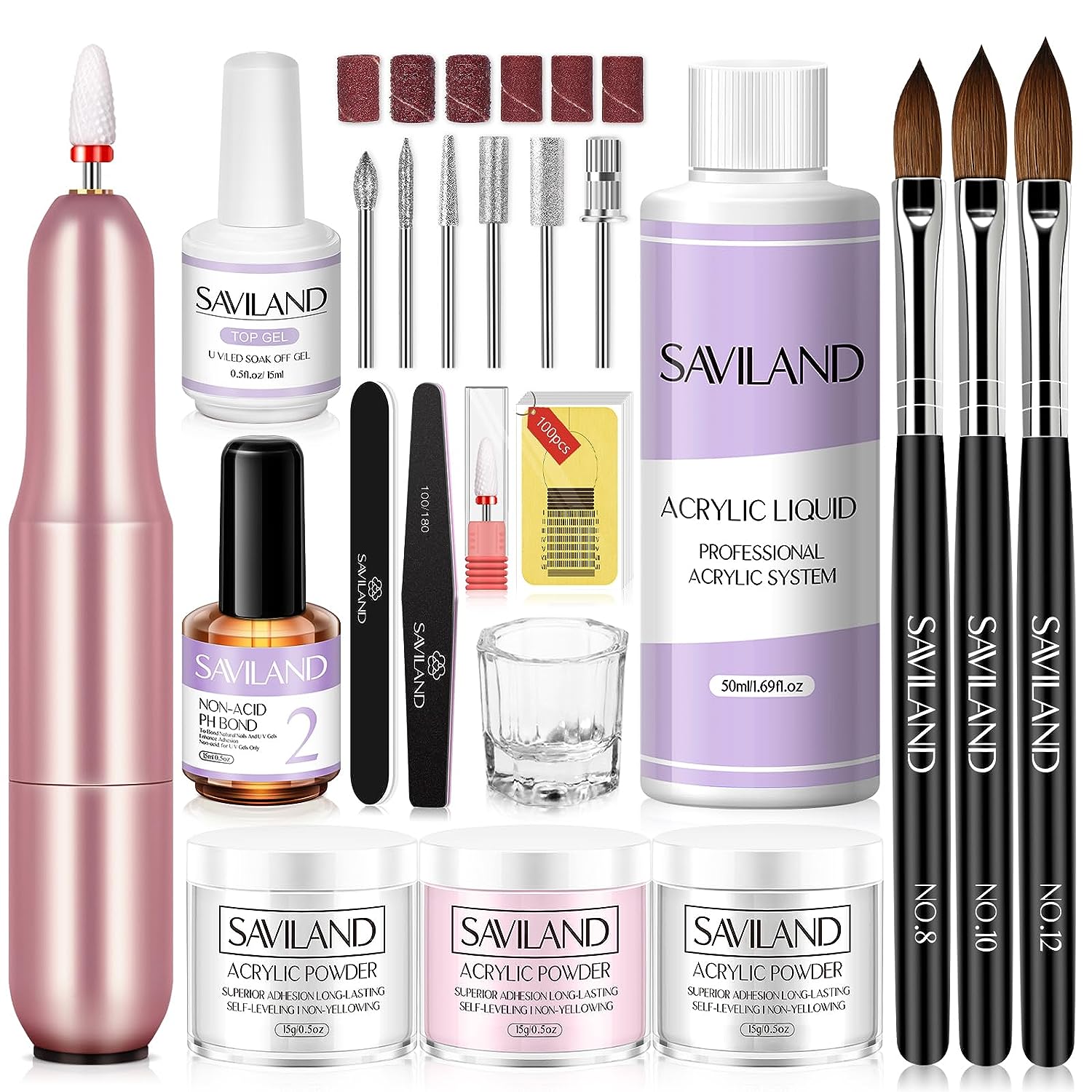 Saviland Acrylic Nail Kit with Drill