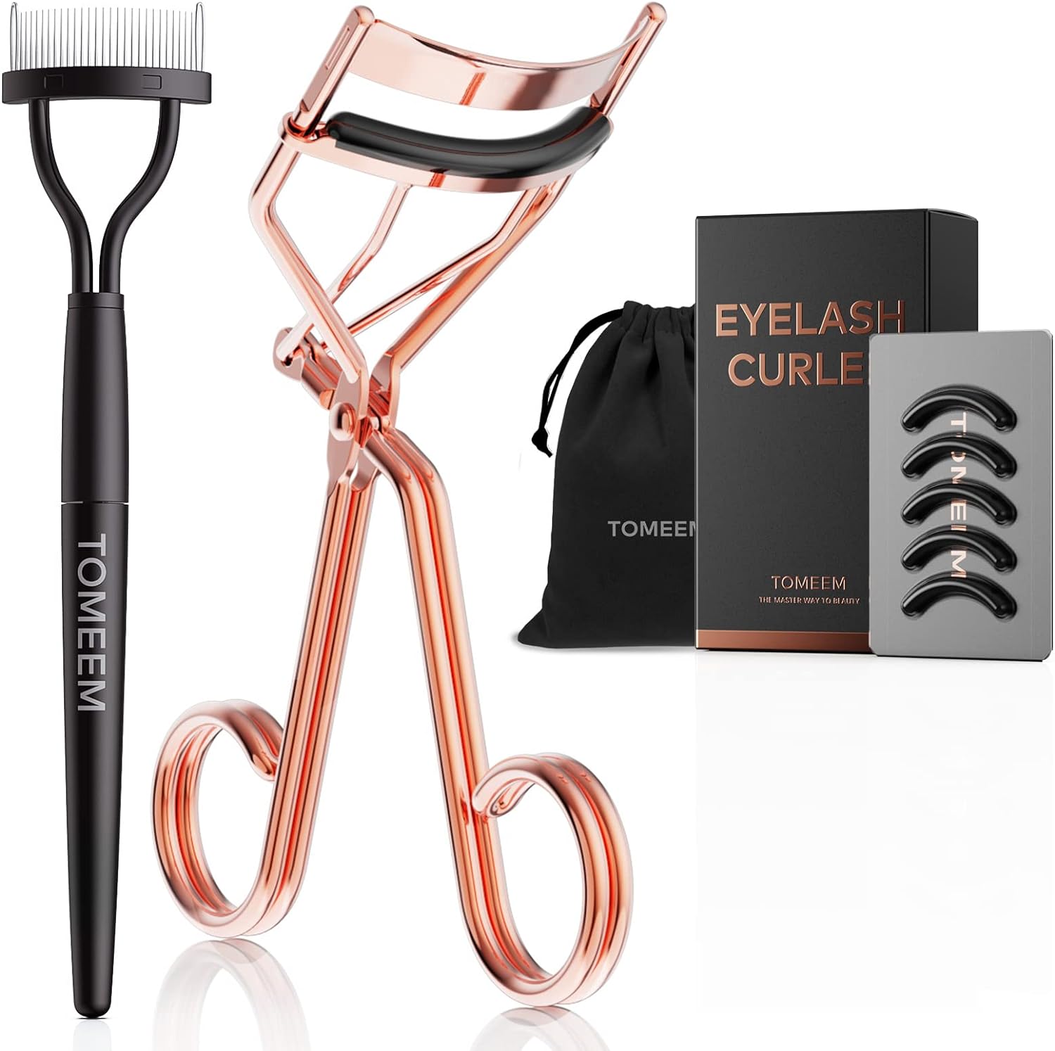 TOMEEM Eyelash Curler with Comb Set