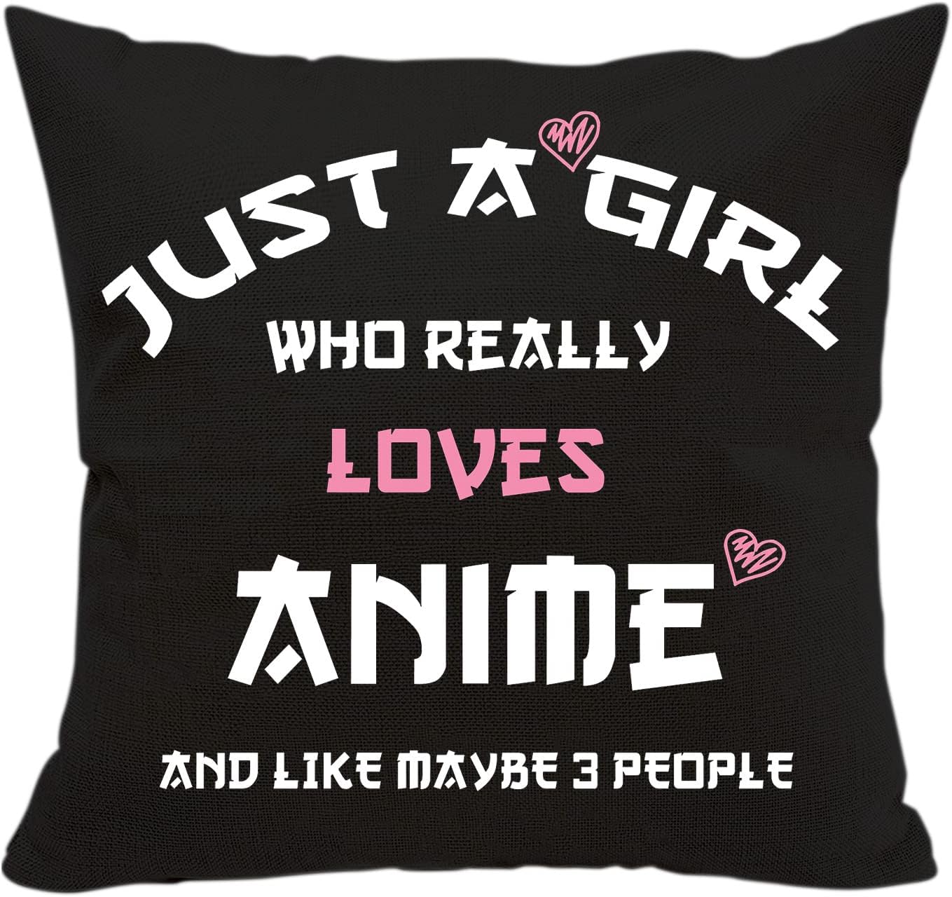 AcowSpt Anime Lover Pillow Cover 18x18