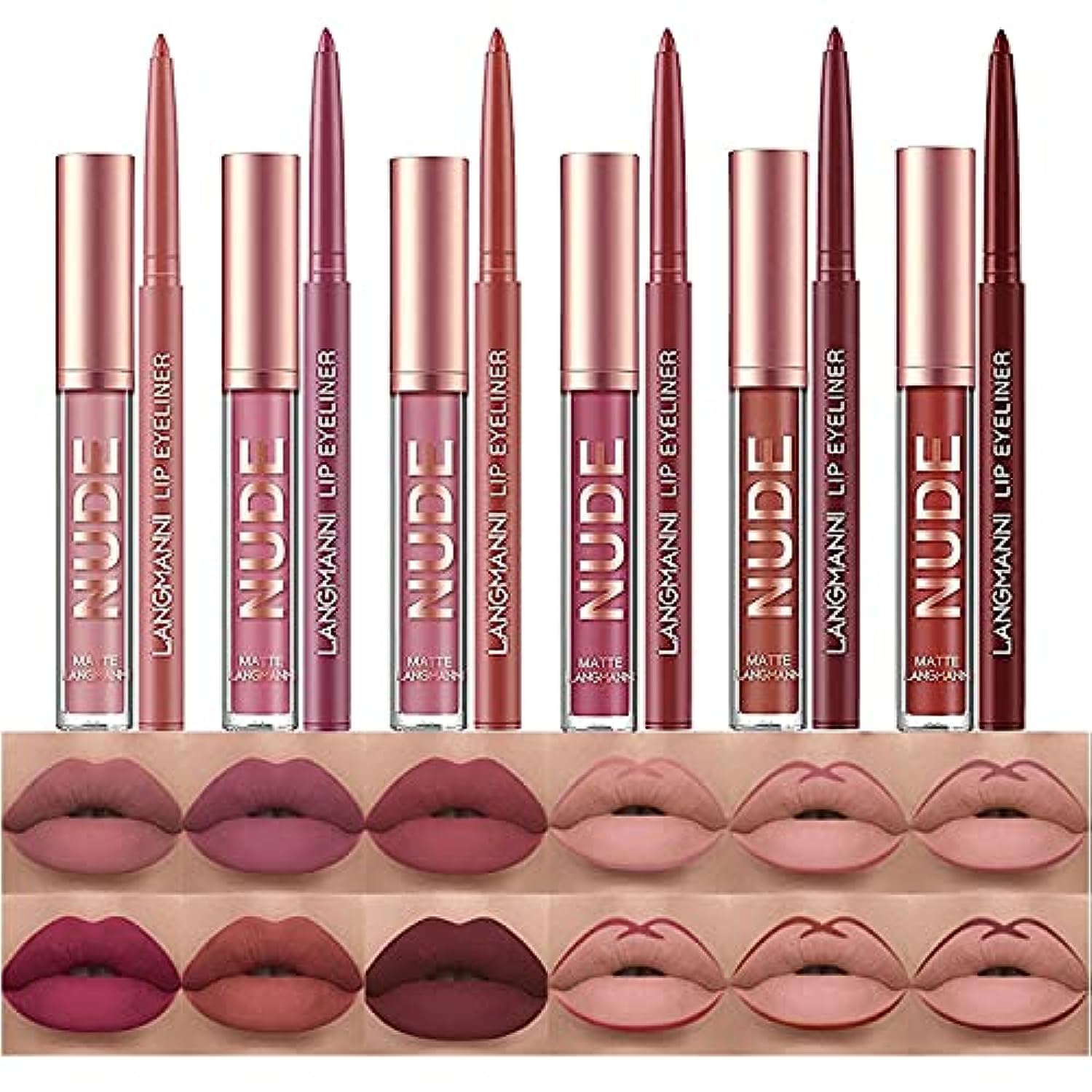 BestLand Matte Liquid Lipstick and Lip Liner Set