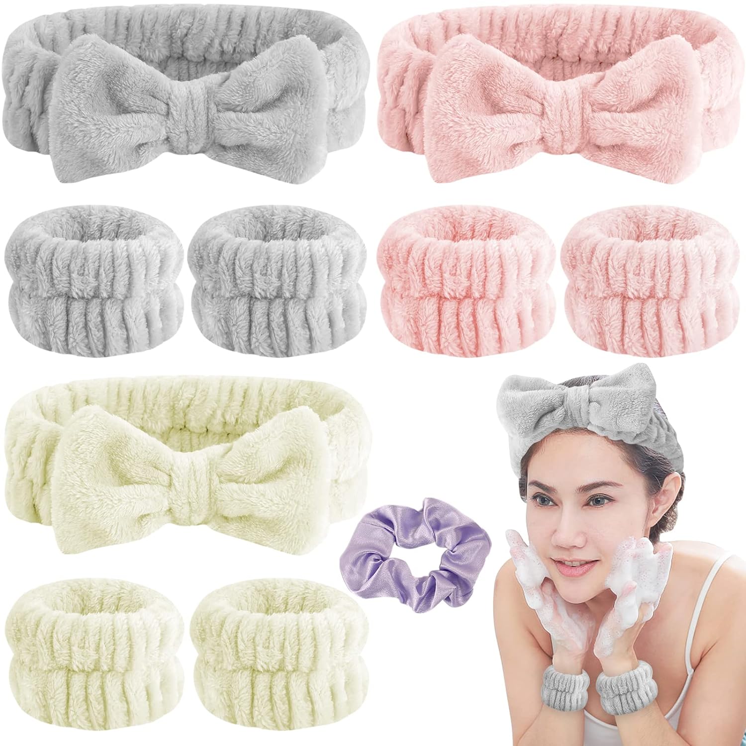 Sakolla Spa Headband and Wristband Set