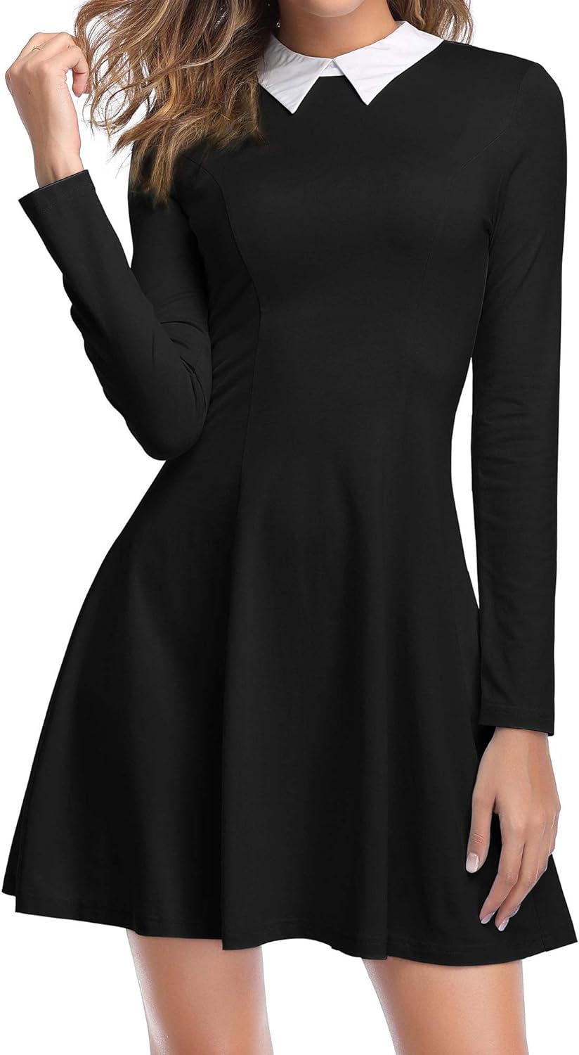 ZABERRY Women's Peter Pan Collar Dress.